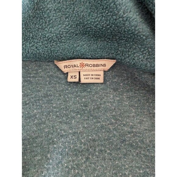 Royal Robbins Fleece Jacket Women's Size XS Green Full Zip Outdoor Hiking Collar - Picture 5 of 6